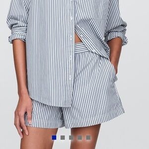 Cotton poplin shorts